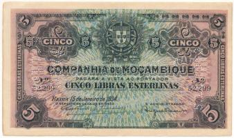 Mozambik 1934. 5L perforálva T:F szép papír Mozambique 1934. 5 Libras with perforation C:F nice paper Krause P#R32