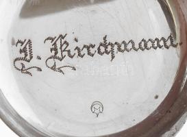 Zsebóra, szép zománc számlappal, fém tokkal, javításra szorul d: 46 mm