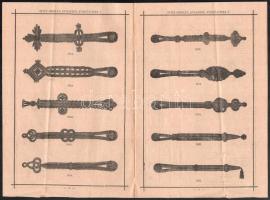 cca 1900 Bp. Fürdő utca, József tér, Spitz Bernát Egyenruházati Intézetének katalógusa, hajtott, sér...