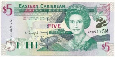 Kelet-Karibi Államok DN (2000) 5$ T:UNC East Caribbean States ND (2000) 5 Dollars C:UNC Krause P# 37