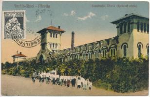 Techirghiol - 6 db régi román város képeslap / 6 pre-1945 Romanian town-view postcards