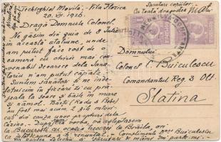 Techirghiol - 6 db régi román város képeslap / 6 pre-1945 Romanian town-view postcards