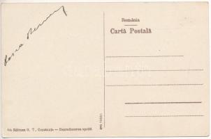 Techirghiol - 6 db régi román város képeslap / 6 pre-1945 Romanian town-view postcards