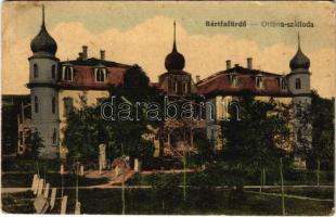 1917 Bártfafürdő, Bardejovské Kúpele, Bardiov, Bardejov; Otthon szálloda. Neumann Viktor kiadása / hotel, villa, spa (Rb)