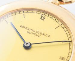 Patek Philippe 14K arany zsebóra. Jelzett tok, jelzett szerkezet, extra széles karimával. ritka, tok...
