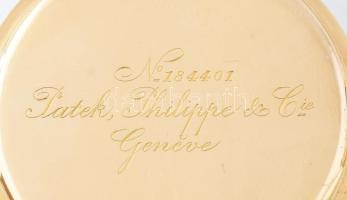 Patek Philippe 14K arany zsebóra. Jelzett tok, jelzett szerkezet, extra széles karimával. ritka, tok...