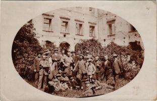 1911 Pozsony, Pressburg, Bratislava; iskolai kirándulás / school trip, group of students. photo (EK)