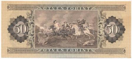 1975. 50Ft "D 610 088804" nyomdai papírráncokkal C:AU folt, hullámos papír
Hungary 1975. ...