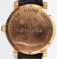 Pierre Kunz Spirit of Challenge 18K arany férfi karóra zafírüveggel, eredeti arany csattal, számozot...
