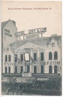 Budapest VII. Royal Orfeum és Cabaret, Operette és 16 attrakció, Erzsébet körút 31. (EK)