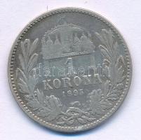 1895KB 1K Ag "Ferenc József" T:F patina
Adamo K5