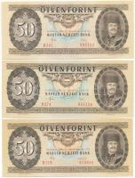 1983. 50Ft (2x) + 1986. 50Ft T:UNC,AU Hungary 1983. 50 Forint (2x) + 1986. 50 Forint C:UNC,AU Adamo F23, F24