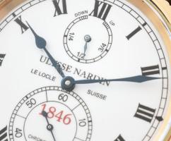 Ulysse Nardin Marine 1846 Marine Chronometer 150 évfordulós kiadású karóra kézzel festett zománc szá...
