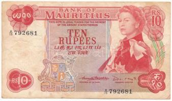 Mauritius DN (1967) 10R T:F Mauritius ND (1967) 10 Rupee C:F