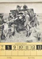 1942 Honvédnaptár, címlapon Keviczky Hugó (1879-1944) grafikája, képekkel gazdagon illusztrált