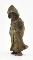 Bronz figura, rögzíthető, m: 6 cm