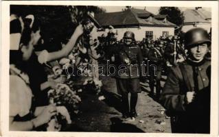 1940 Máramarossziget, Sighetu Marmatiei; bevonulás / entry of the Hungarian troops