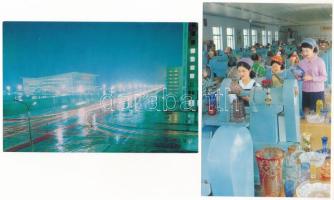 The Pyongyang Gymnasium - 7 db modern Észak-koreai képeslap tokban / 7 modern North Korean postcards...