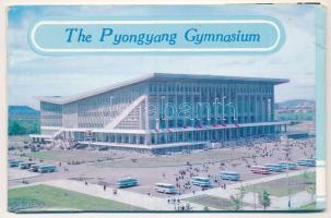 The Pyongyang Gymnasium - 7 db modern Észak-koreai képeslap tokban / 7 modern North Korean postcards...