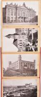 cca 1910 Pozsony, 12 db képet tartalmazó leporelló, sérülésekkel, 16,5×10,5 cm / Bratislava, Slovaki...