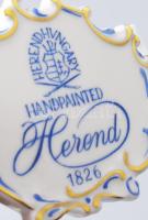 Herend reklámos asztaldísz, jelzett, hibátlan, 8,5x6,5 cm