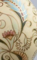 Zsolnay virágmintás váza, jelzett, hibátlan, m: 13 cm