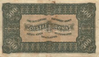 1923. 500K "Magyar Pénzjegy..." T:II-/III+