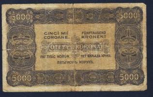 1923. 5000K "Magyar Bankjegy..." T:III-
