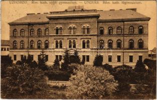 1924 Ungvár, Uzshorod, Uzhorod; Római katolikus főgimnázium / school / gymnasium (EK)