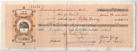 1930-1944. 5db-os váltó tétel, mind kitöltött, néhány darabon illetékbélyeg vagy lyukasztásos érvény...