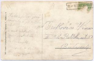 Nagykikinda, Kikinda; vasútállomás, vonat. Vasúti levelezőlapárusítás 7902. / railway station, train...