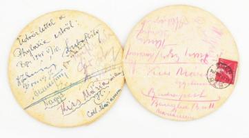 Aranyászok Sör és Dreher Bak Sör söralátét, 2 db