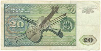 NSZK 1980. 20M T:F 
FRG 1980. 20 Mark C:F 
Krause P#32c