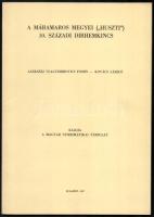 Alekszej Vlagyimirovics Fomin - Kovács László: A Máramaros megyei (&quot;Huszti&quot;) 10. századi dirkhemkincs. Az egyik szerző, Alekszej Vlagyimirovics Fomin által Dienes István (1929-1995) régész, muzeológus részére DEDIKÁLT példány! Bp., 1987., Magyar Numizmatikai Társulat, 76 p.+ 2 t. + XXI t. Kiadói papírkötés,