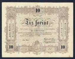 1848. 10Ft "Kossuth-bankó" T:II bal alsó sarokban kis javítás