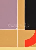 Konok Tamás (1930-2020): Geometrikus kompozíció, 1991. Szitanyomat, papír, jelzett. Számozott: 21/40...