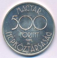 1989. 500Ft Ag "Labdarúgó Világbajnokság - két játékos" kapszulában T:BU patina Adamo EM10...