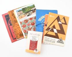 zömmel cca 1980, 10 darab étlap