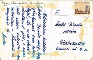 Győr, Kármelita templom - modern photo (ragasztónyomok / gluemarks)