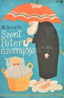 1958 Szent Péter esernyője című film plakátja, hajtott, felcsavarva, kis lyukkal, 56×39 cm