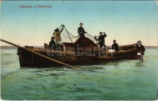 1915 Balaton, Halászok a Balatonon (EB)