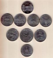 Szovjetunió 1987-1991. 5R 9 klf T:PP(1x),1(7x), 2k(1x)