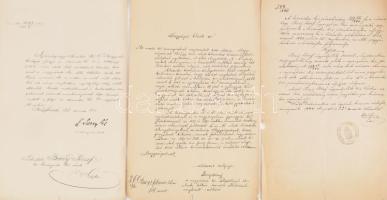 1880-1898 Bary József (1858-1915) kúriai bíró, a tiszaeszlári vérvádper vizsgálóbírójának személyi a...