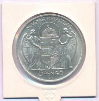 1939. 5P Ag "Horthy balra" T:UNC kis patina
Adamo P8.2