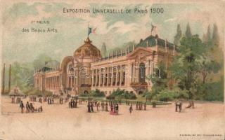 1900 Paris, Exposition Universelle, Palais des Beaux-Arts / exhibition palace of fine arts, B. Sirven litho