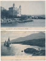 Abbazia, Opatija; - 5 db RÉGI városképes lap / 5 pre-1945 town-view postcards