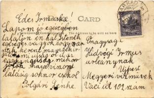 1927 Sarkad, Állami polgári fiúiskola, fiúk kerékpárral. photo (fl)