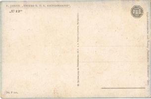 Unsere K.u.K. Kriegsmarine: SM Unterseeboot U-12 (U-XII) / WWI Austro-Hungarian Navy art postcard, s...