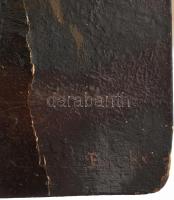 Berkes Antal (1874-1938): Lujza néni. Olaj, karton, jelzett, széleken kis hibákkal, felületén törésn...