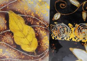 Design üveg kínálótál. Címkével, hibátlan, 22,5x15 cm